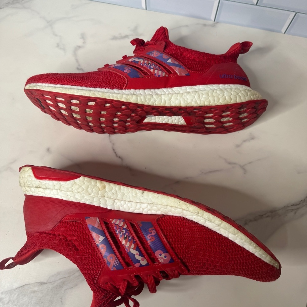 Adidas Ultraboost 4.0 DNA Sneakers Men's 12 Red Chinese New Year Athletic - Picture 3 of 8